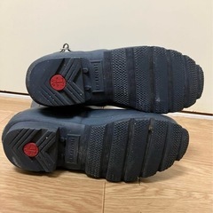 HUNTER ショートレインブーツ　ネイビー　UK3の画像