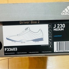 【adidasゴルフシューズ】ソフトスパイク　23センチ　の画像