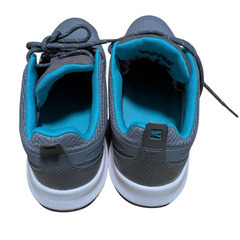 【KEEN】レディース EXPLORE WP トレッキングシューズ 24cm グレー×ターコイズの画像