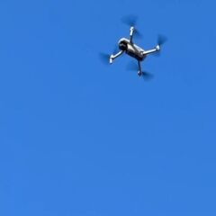 ドローンでの空撮の画像