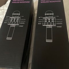 カラオケマイクWIRELESS KARAOKE MICROPHONE（2個セット
）の画像