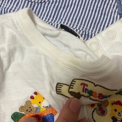 MIKI HOUSE✨オーバーオール✨Tシャツセット✨セットアップ✨の画像