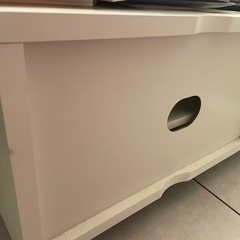 グレー×ホワイトテレビ台の画像