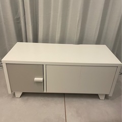 グレー×ホワイトテレビ台の画像