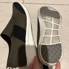 【美品】ing オリーブグリーン スリッポンの画像