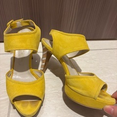 【美品】銀座カネマツ　サンダル 23.0cmの画像