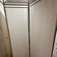 クロスパーテーション 布 4連 パーテーション 間仕切り ついたての画像
