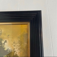 美術品 アート作品 抽象画　ゴールド　アンティーク雑貨　昭和レトロ　絵画　開運の画像