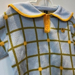 モイモルンmoimoln水色 チェック柄 セットアップの画像