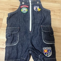 miki HOUSE✨上下セット✨セットアップ✨オーバーオールTシャツセット✨の画像