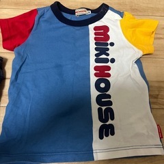 miki HOUSE✨上下セット✨セットアップ✨オーバーオールTシャツセット✨の画像