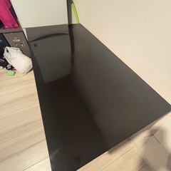 【無料】黒いデスク 幅120cm×奥行60cm×高さ71cm 引き取り限定の画像