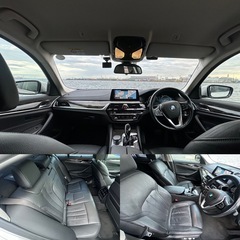 159万　ＢＭＷ ５シリーズ ５３０ｉ　ラグジュアリー　　ブラックレザー　ソフトクローズ　ベンチレーションシート　アクティブクルーズ　電動シート　シートヒーター　シートマッサージ　電動トランク　インテリジェントセーフの画像