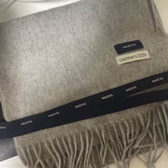 HAZZYS（ヘジス） カシミヤ100% マフラー／新品未使用 グレーの画像