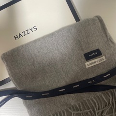 HAZZYS（ヘジス） カシミヤ100% マフラー／新品未使用 グレーの画像