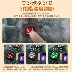 ⭐️新品未使用⭐️電気毛布 掛け敷き 洗える USB給電 ふわふわ フランネル 電気ブランケットの画像