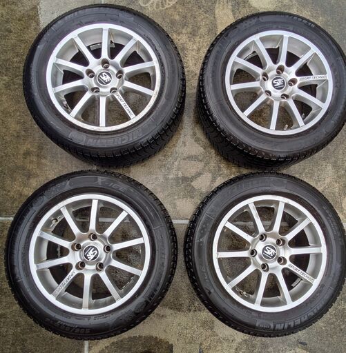 ★ミニクロスオーバー スタッドレスセット スポーツテクニック 16インチ 6.5J+45 PCD120-5H ダンロップ ウィンターマックスWM01 205/60R16