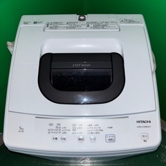 近隣配達無料　HITACHI 縦型洗濯機 NW-50F 2021年製の画像