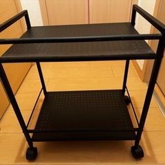 山善　スチールラックキャスター付きの画像