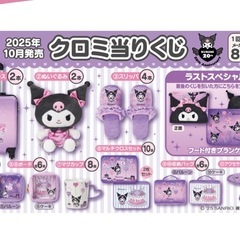 クロミちゃん2025当たりくじ賞品の画像