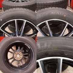 【ｽﾀｯﾄﾞﾚｽﾀｲﾔｾｯﾄ】195/65R16 2022年 GOODYEAR ICE NAVI 7＋JP STYLE ホイール4本（60プリウス・バランス済）の画像