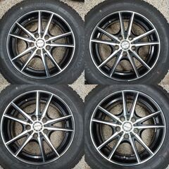 【ｽﾀｯﾄﾞﾚｽﾀｲﾔｾｯﾄ】195/65R16 2022年 GOODYEAR ICE NAVI 7＋JP STYLE ホイール4本（60プリウス・バランス済）の画像