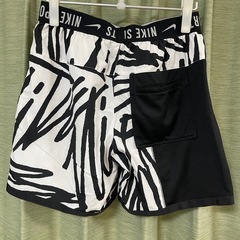NIKE ナイキ PX ショート ハーフパンツ ショートパンツ 総柄 白黒　サイズL   NIKE ナイキ ハーフパンツ の画像
