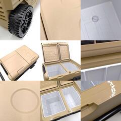 PowerArQ ICEBERG 45L 車載冷蔵庫 ポータブル冷蔵庫 コヨーテタン AQ45L キャンプ アウトドア 車中泊の画像