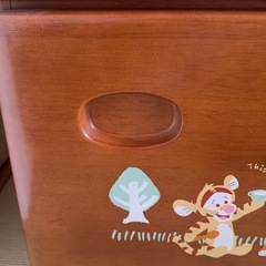 くまのプーさん　木製キャビネットの画像
