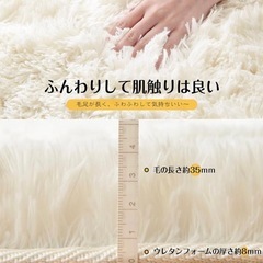 ふわふわラグ カーペット の画像