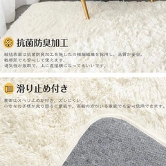 ふわふわラグ カーペット の画像