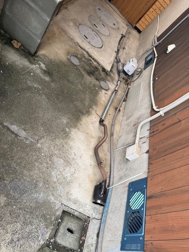 NBOX JF1カスタム　りあリアストレートマフラー