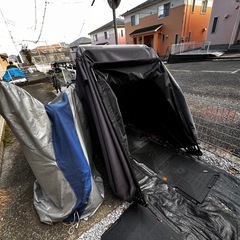 サイクルハウス_バイクテント_【取りに来られる方に】_【10/中旬まで掲載⇒以後廃棄】_値下げ応相談の画像