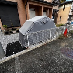 サイクルハウス_バイクテント_【取りに来られる方に】_【10/中旬まで掲載⇒以後廃棄】_値下げ応相談の画像