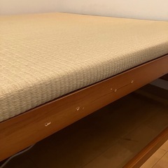 中居木工 折りたたみベッド 畳 ワイドシングル ハイタイプ 畳ベッドの画像