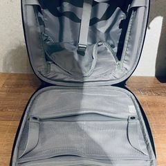 無印　キャリーケース　布　正方形　ミニ　　の画像