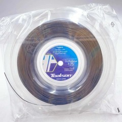 【未使用】トアルソン ポリグランデ プロフォーカス 125 POLY GRANDE Profocus 硬式 テニス ストリング ガット 240m ロール ブラック 7442512K TOALSON 1.25mmの画像