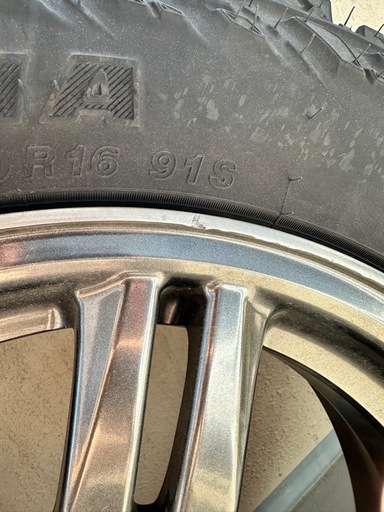 ジムニーJB23 純正ホイール4本セット　YOKOHAMA オフロードタイヤ付き