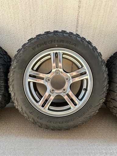 ジムニーJB23 純正ホイール4本セット　YOKOHAMA オフロードタイヤ付き