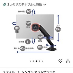 モニターアームの画像