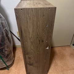 カラーボックス　3段　木目の画像