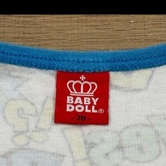 【中古品】「BABYDOLL」カバーオール（70）の画像