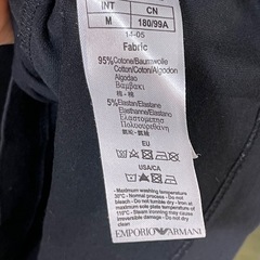 EMPORIO ARMANIエンポリオアルマーニ　長袖カットソー EA7サイズM  ロンT 長袖Tシャツ ブラック ARMANIの画像