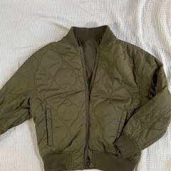 リバーシブル MA-1風 ブルゾン カーキ ジャケットの画像