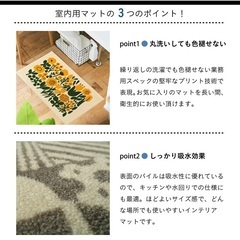  玄関マット 室内用 屋内用 Kobe Muoto Collection puu 45 x 75 cm クリーンテックスの画像