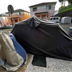 サイクルハウス_バイクテント_【取りに来られる方に】_【10/中旬まで掲載⇒以後廃棄】_値下げ応相談の画像