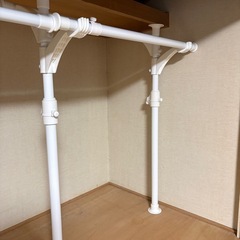【引取限定】YAMAZEN 押入れ用ハンガーラック2点セットの画像