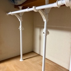 【引取限定】YAMAZEN 押入れ用ハンガーラック2点セットの画像