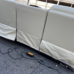 ニトリ 電動ソファ ３人掛け やや汚れありの画像