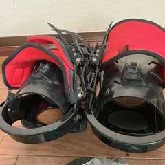 スノーボード ビンディング 赤 メンズ 27cmの画像